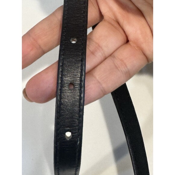 Vtg Gianni Versace leather Belt Silver & Gold Medusa Face buckle Size 80/32 main image 5
